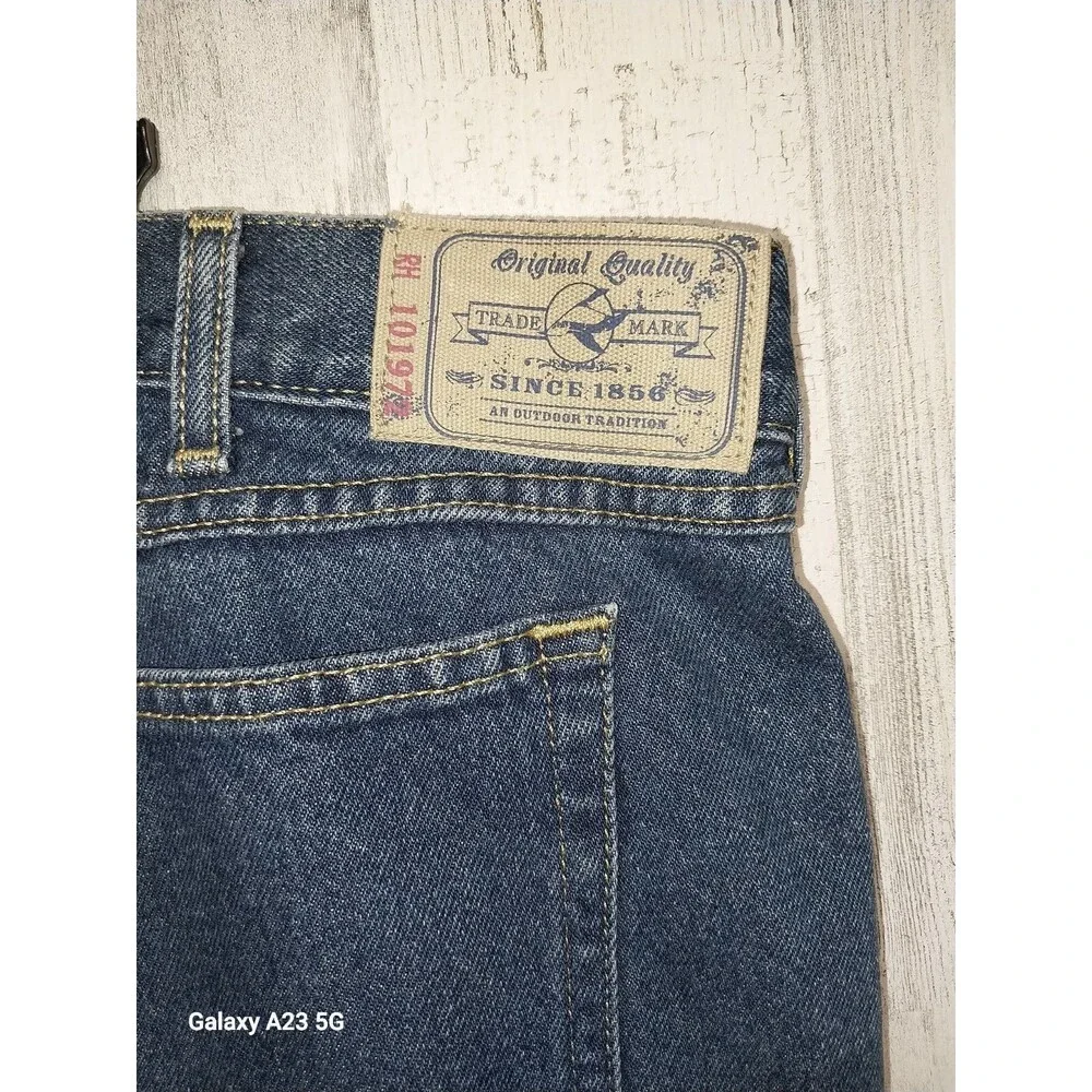 Red Head Flannel Lined Jeans Dark Blue Color Size 44x30 (46x31 Actual)